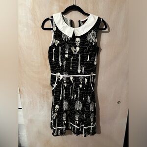 Halloween Skeleton Print Dress Size Large